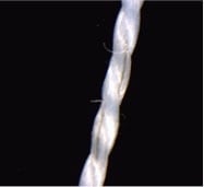 Hybrid Polyester Silver Nylon conductive yarn